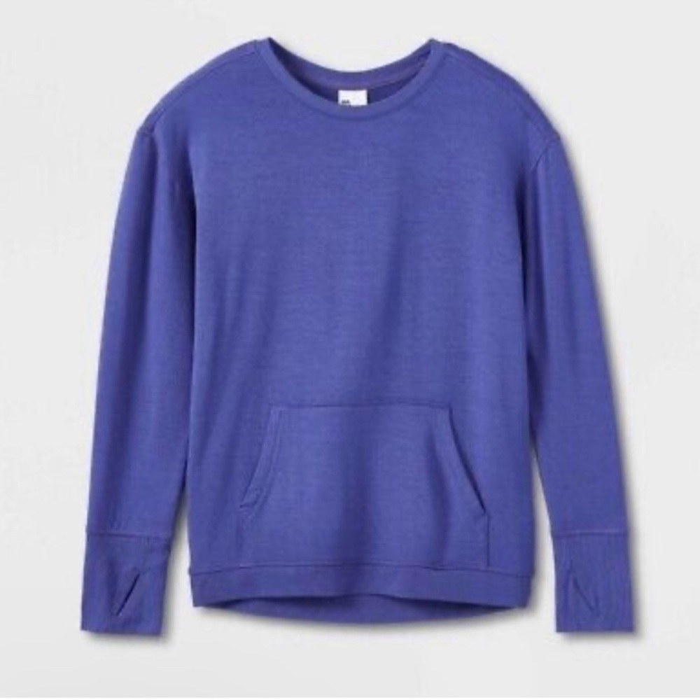 Girls' Super Soft Pullover - All in Motion Size XL (14/16) Purple NEW